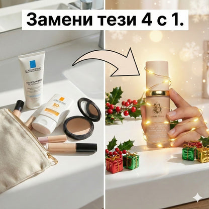 Фон дьо тен BELLA™ 4 в 1, който мигновено се адаптира към вашия уникален тен.