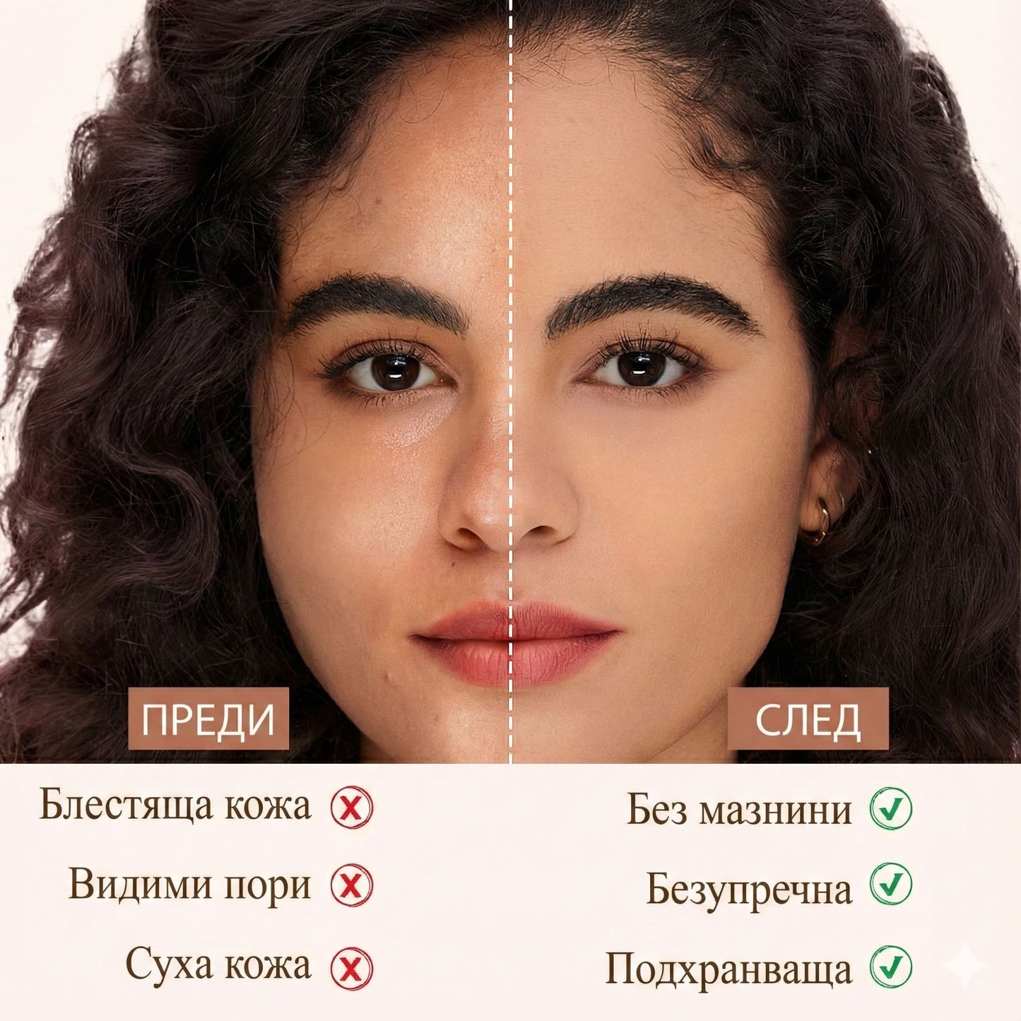 Фон дьо тен BELLA™ 4 в 1, който мигновено се адаптира към вашия уникален тен.